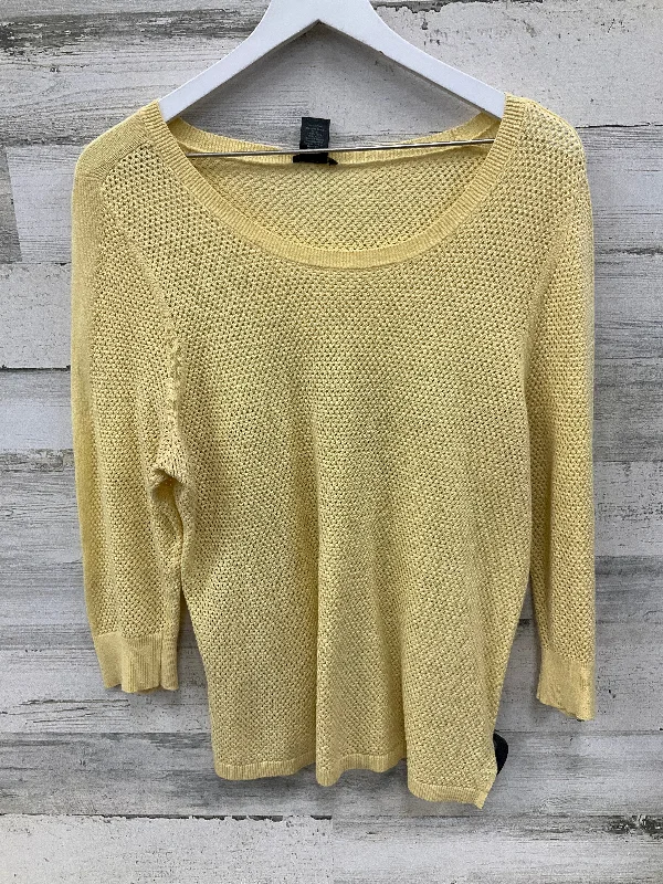 Women's Lithuanian Wool SweatersSweater By Ann Taylor In Yellow, Size: L