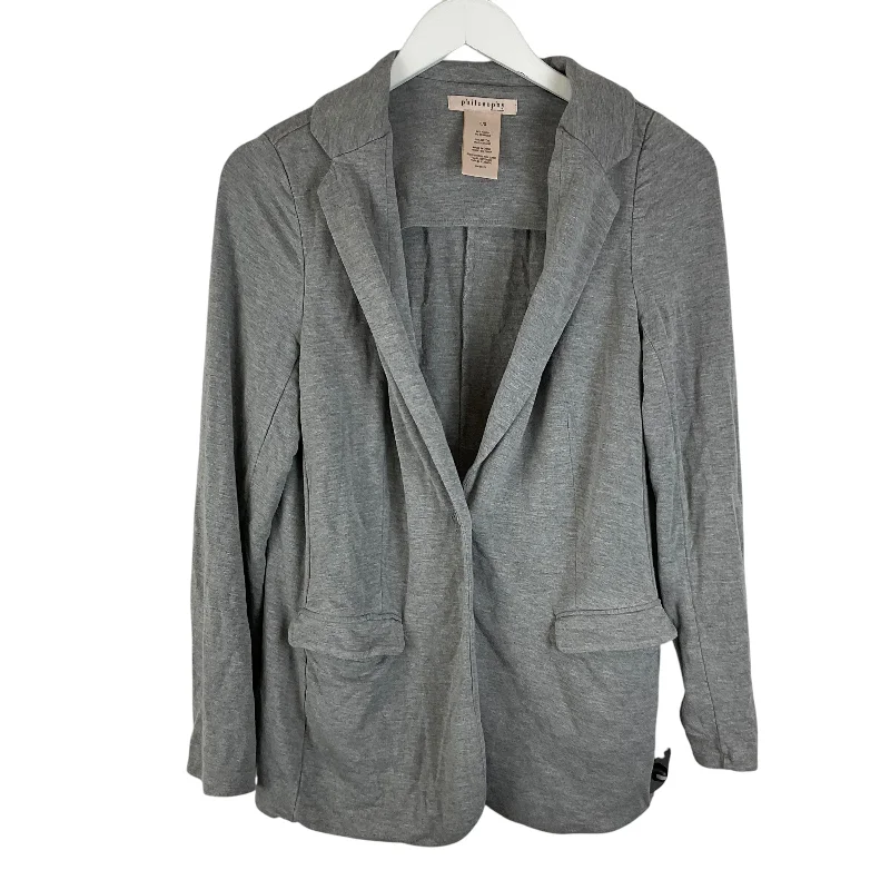 Women's Crew Neck SweatersSweater Cardigan By Philosophy In Grey, Size: L