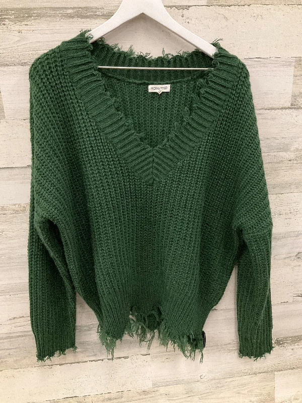 Women's Bosnian Wool SweatersSweater By Main Strip In Green, Size: L