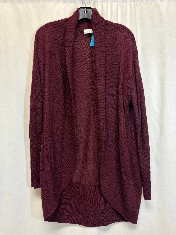 Women's Croatian Wool SweatersSweater Cardigan By Rd Style In Maroon, Size: L