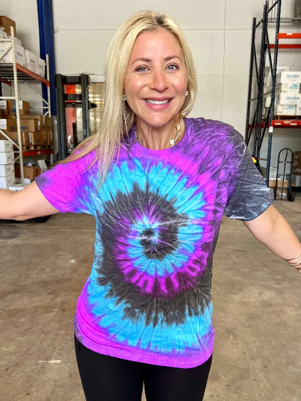 Women's Blouse with Boat CollarMystery Tie-Dye Tee - Blank