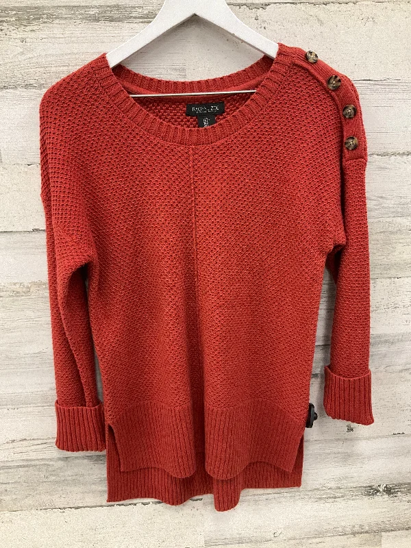 Women's Mandarin Collar SweatersSweater By Rachel Zoe In Orange, Size: S