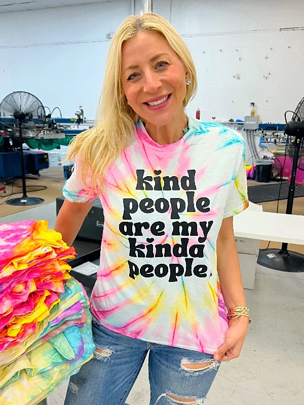 Women's Blouse with Wide CollarKind People Are My Kinda People Tee