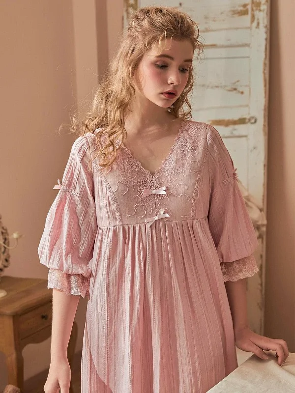 women's pajamas for those who cherish softnessVictorian Nightgown, Vintage Cotton Nightgown