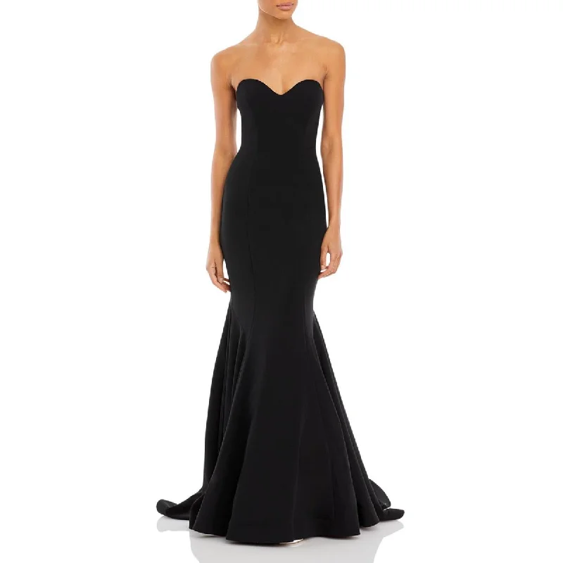 Women's High-Low DressesAqua Womens Strapless Bodycon Evening Dress