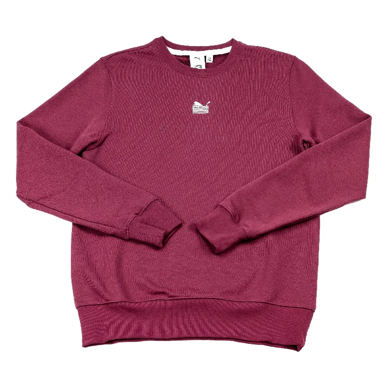 Women's Hooded Sweatshirts with Slant PocketsPUMA x TMC Everyday Hussle Crewneck Sweatshirt - Burgundy