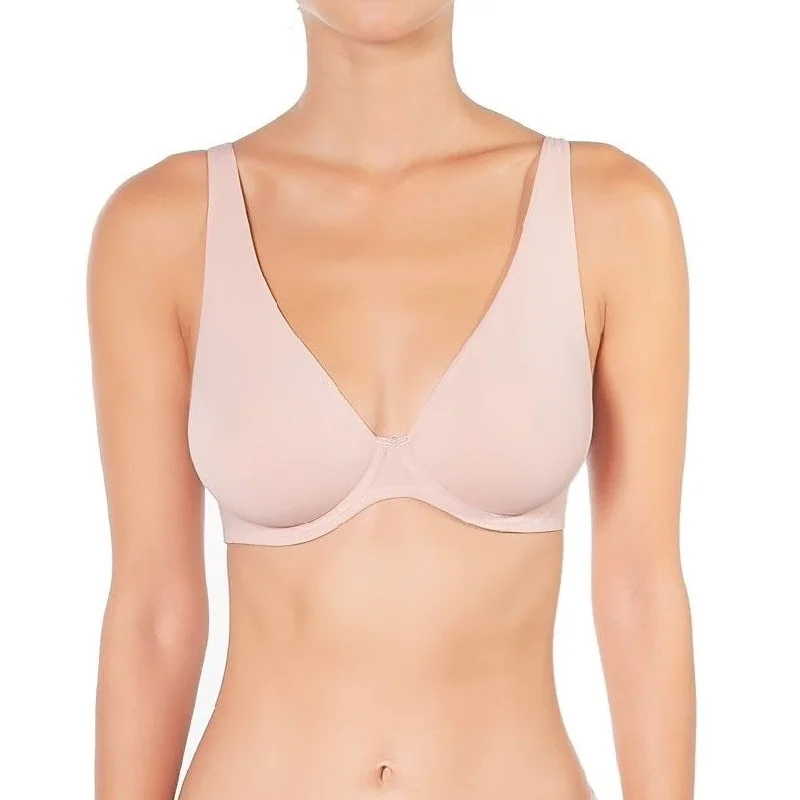 seamless bra with lace detailingHUIT FOREVER SKIN UNDERWIRE BRA