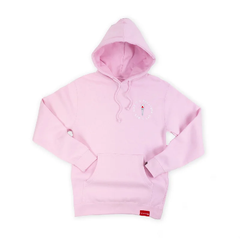 Women's Hooded Sweatshirts with Plush LiningVictory Torch Hoodie - Soft Pink