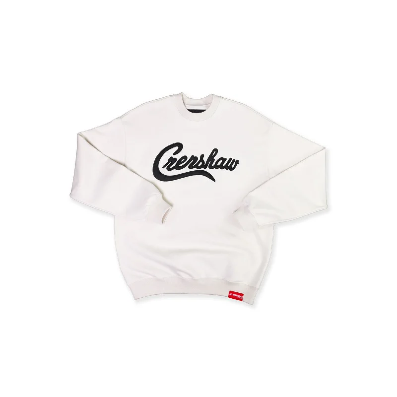 Women's Hooded Sweatshirts with Ombre LiningLimited Edition Ultra Crenshaw Crewneck - Bone/Black