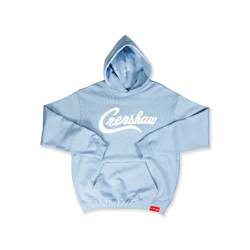 Women's Hooded Sweatshirts with Fitted WaistLimited Edition Ultra Crenshaw Hoodie - Light Blue/White