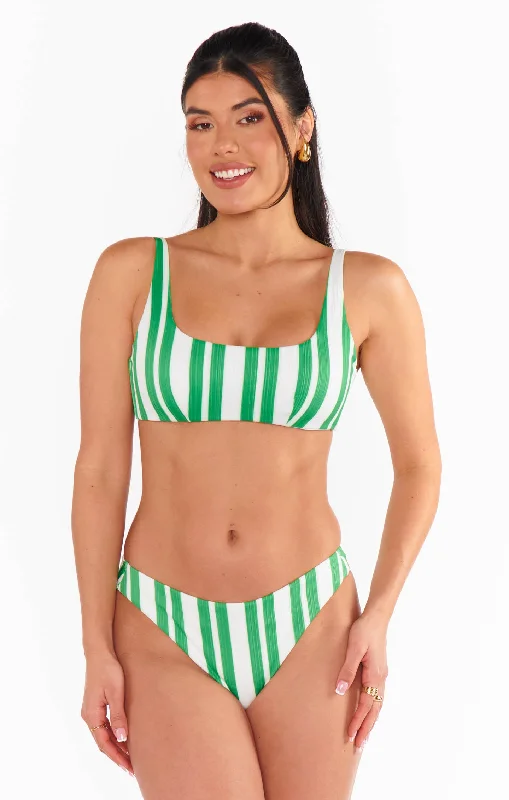 Silvana Bottom ~ Center Court Stripe Micro Rib