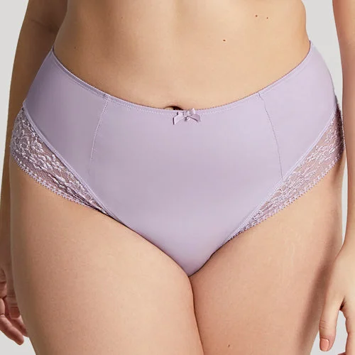 plus-size high-waisted briefs with floral designSculptresse Roxie High Waist Brief - Lilac