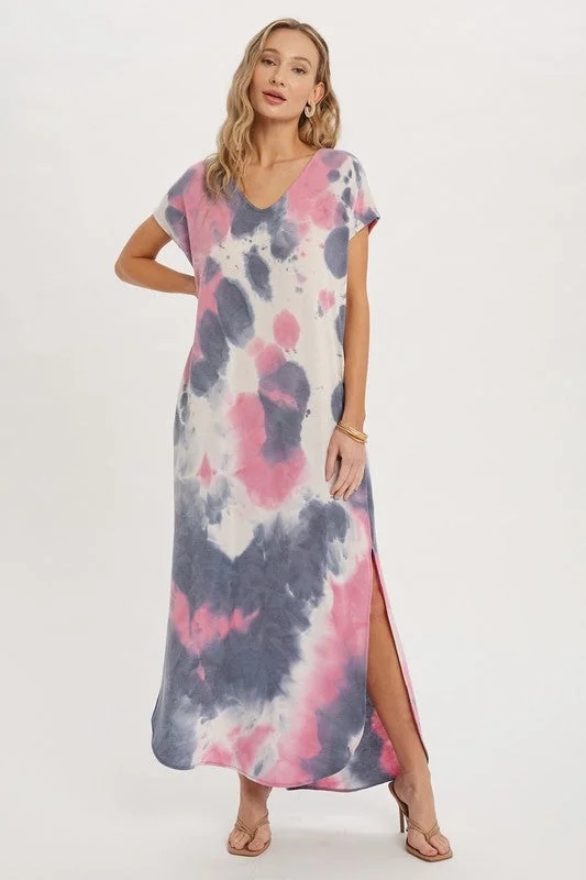 Women's Sweetheart Collar DressesMaggie Tie Dye Maxi