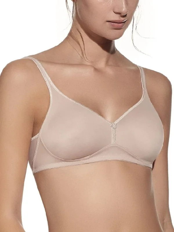 wireless bra with ruched sides for slimmingSELENE Sujetador sin aros sin relleno VERONICA Copa B