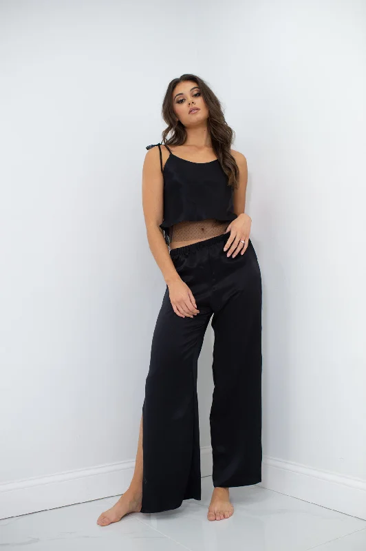 women's pajamas with elastic waistbandsElaina Silk Pant