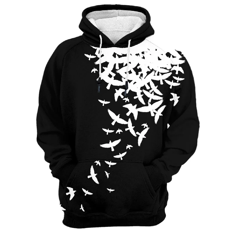 Women's Hooded Sweatshirts with Herringbone LiningDoves Hoodie