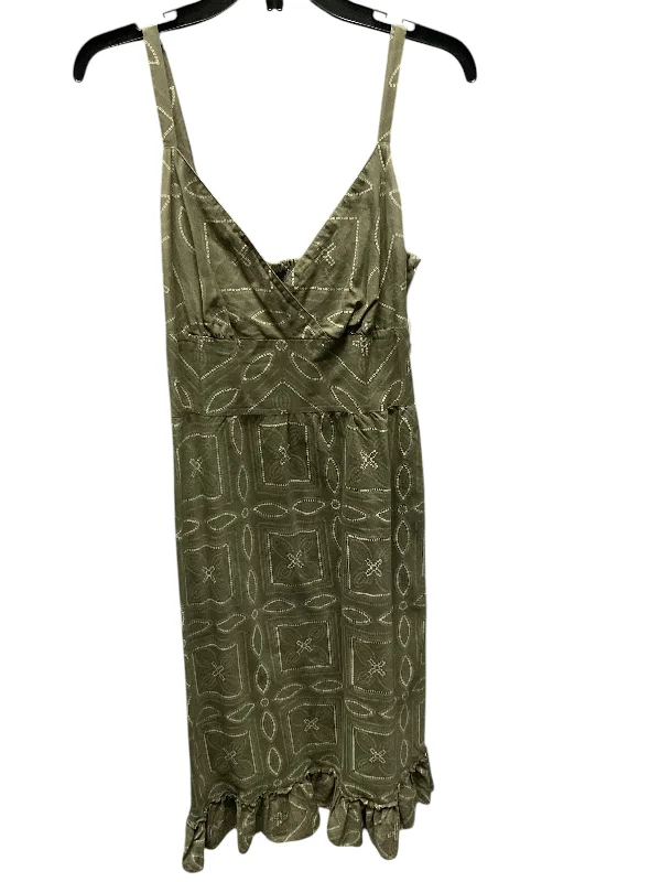 Women's Midi DressesDress Casual Maxi By Apt 9 In Green, Size: 8