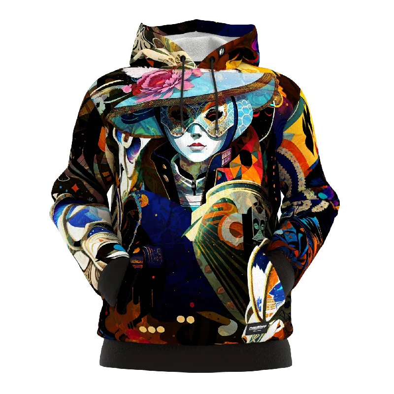 Women's Hooded Sweatshirts with Fitted WaistMasked Android Hoodie