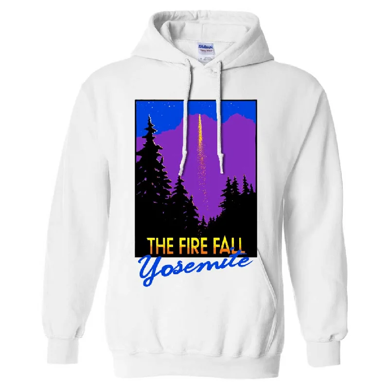 Women's Hooded Sweatshirts with Heavyweight FabricFire Fall Yosemite California Sweatshirt Hoodie