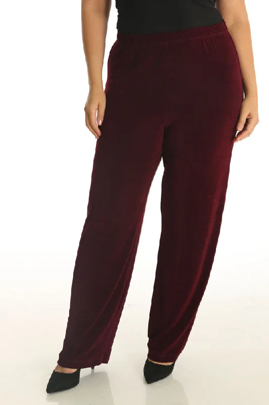 Women's Jodhpurs with Keyhole NeckVikki Vi Classic Shiraz Petite Pull-On Pant