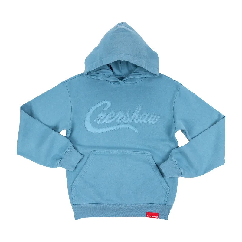 Women's Hooded Sweatshirts with Insulated FabricCrenshaw Hoodie (Stealth Collection) - Ocean Blue/Ocean Blue