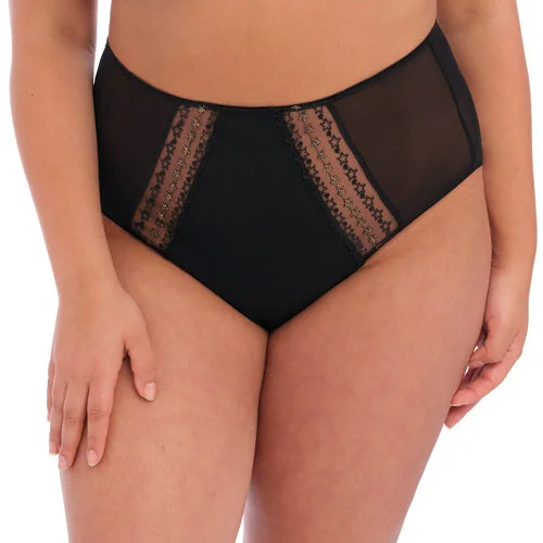 seamless panties with a concealed pocket, moisture-wicking finish, and stretchable fabric for convenience, comfort, and a smooth undergarment line.Elomi Matilda Full Brief - Black Star