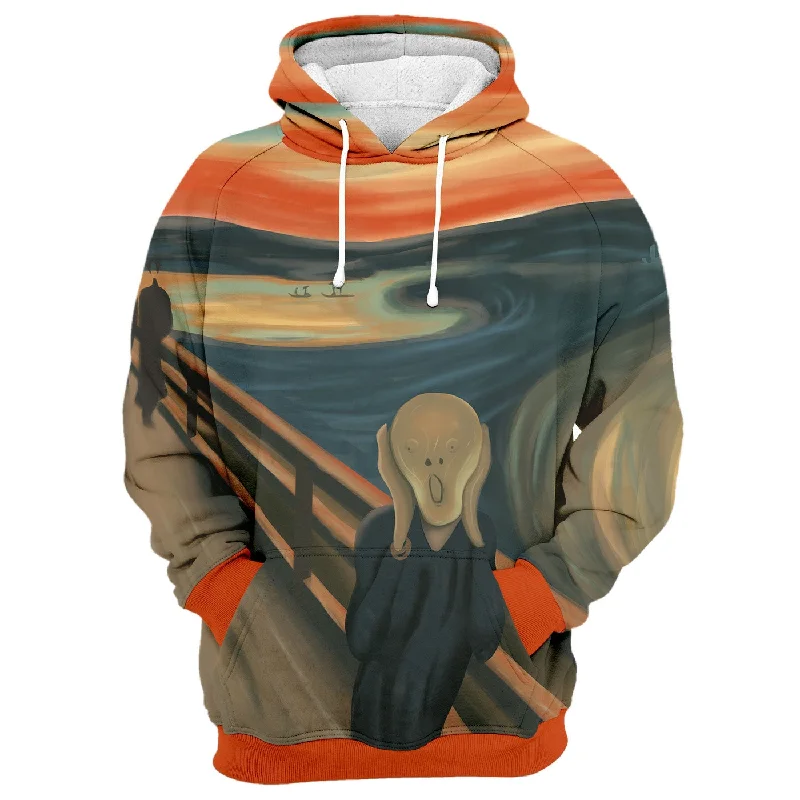 Women's Hooded Sweatshirts with Zipper PocketsA Scream Hoodie