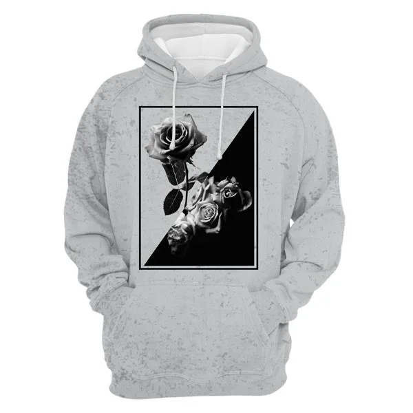 Women's Hooded Sweatshirts with Modal LiningNegative Roses Hoodie