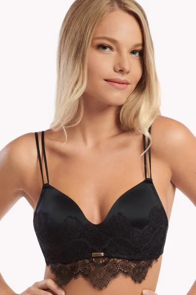 convertible bra with adjustable strapsDIVA Soft BH zonder beugel  10327 2 zwart