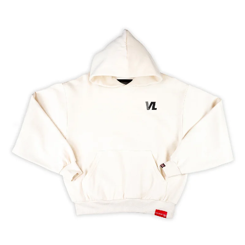 Women's Hooded Sweatshirts with Cinched WaistVictory Lap VL Hoodie - Bone/Black