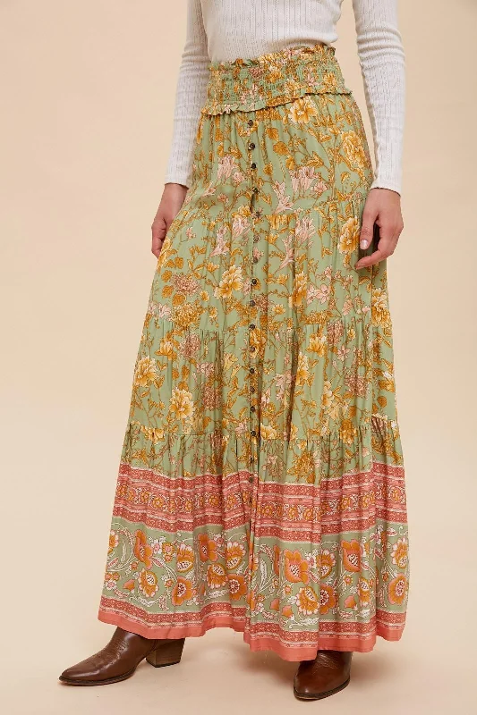 Women's Sweetheart-Neck DressesKiwi Boho Maxi Skirt