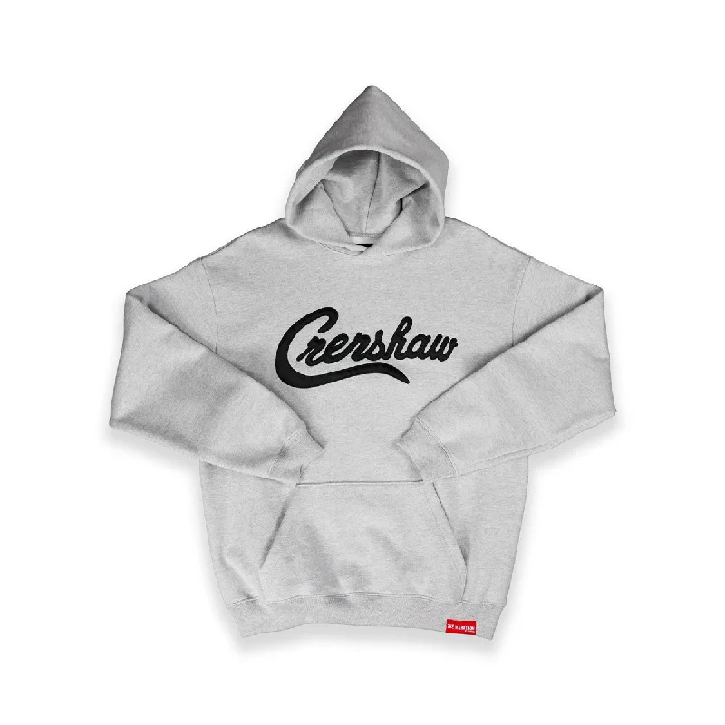 Women's Hooded Sweatshirts with Straight WaistLimited Edition Ultra Crenshaw Hoodie - Heather Grey/Black