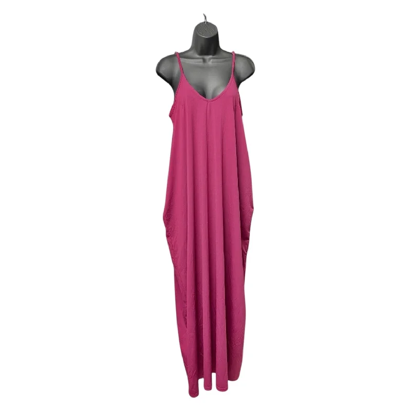 Women's Narrow-Neck DressesDress Casual Maxi By Entro In Pink, Size: S