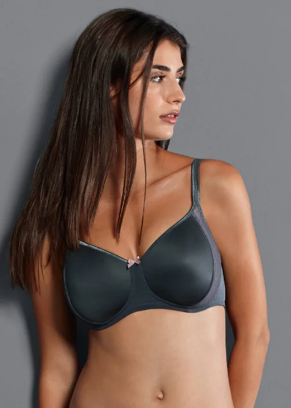 lace-up back bra for a custom fitSoftbeha Fleur 5654 408 antraciet