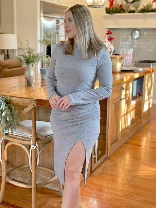 Women's Rounded-Neck DressesGreer Knit Midi Dress