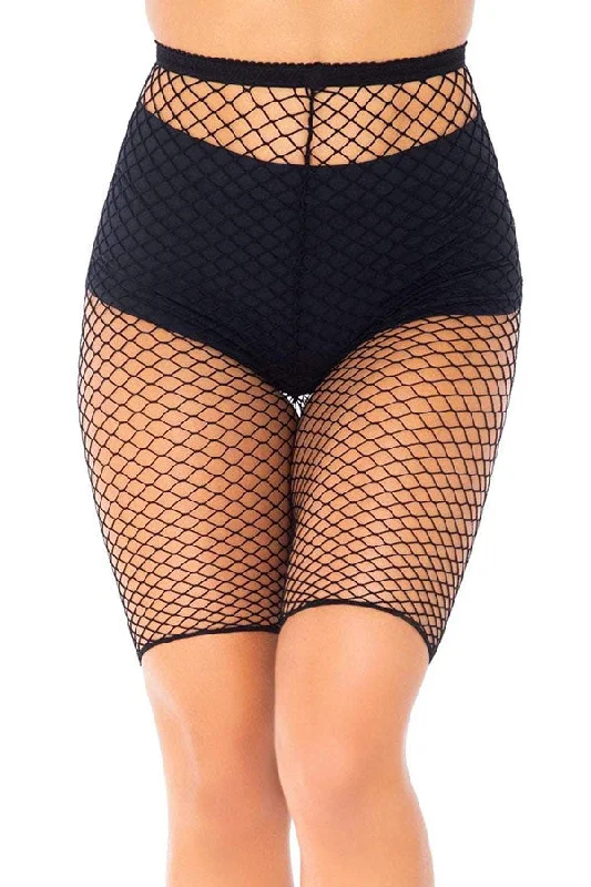 women's pajamas for a relaxing weekendTroublemaker Fishnet Biker Shorts