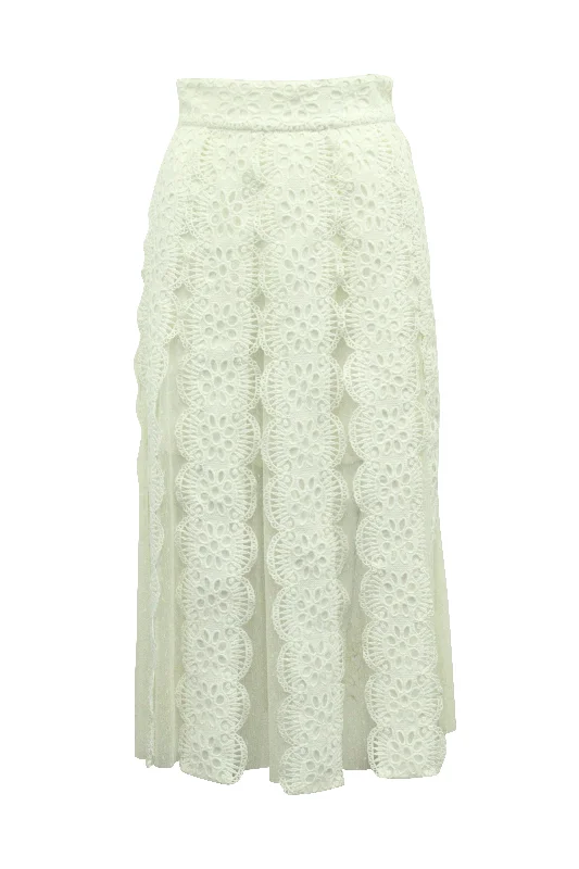 Women's Formal SkirtsMaje Lace Maxi Skirt in Cream Polyester