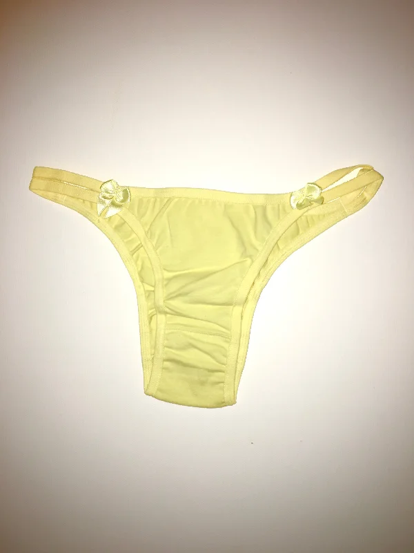 stretchable satin panties for womenSunshine yellow