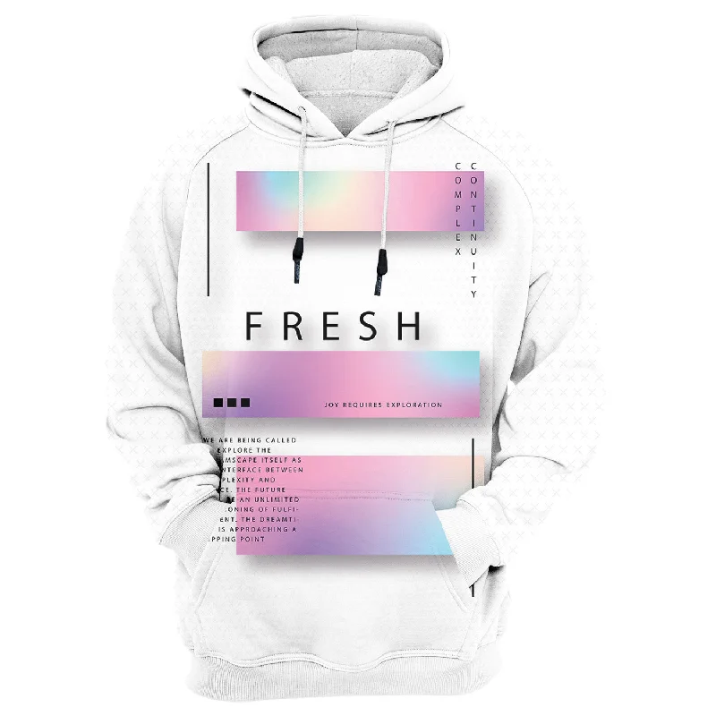 Women's Hooded Sweatshirts with Straight WaistFresh Explore Hoodie