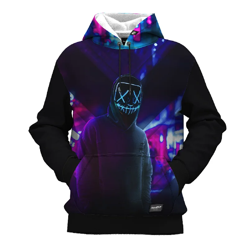 Women's Hooded Sweatshirts with Modal LiningNeon Face Hoodie