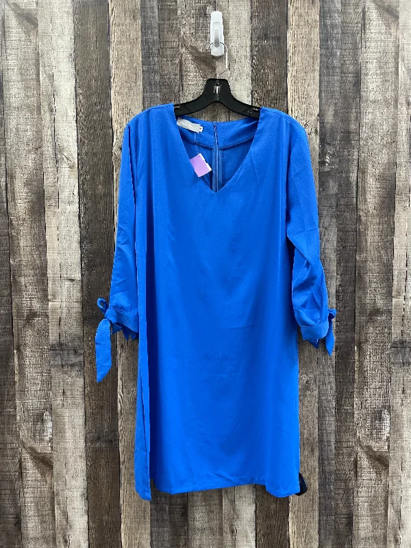 Women's Bell-Sleeve DressesBlue Dress Casual Short Cme, Size M