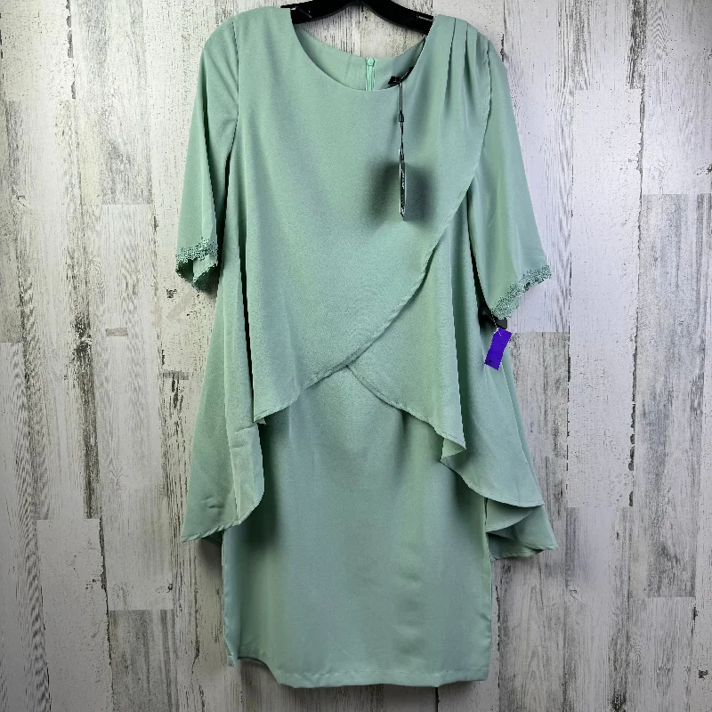 Women's Round-Neck DressesGreen Dress Work JustFashionNow, Size M