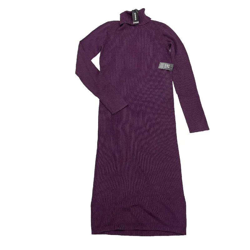 Women's Pencil DressesPurple Dress Sweater Express, Size M