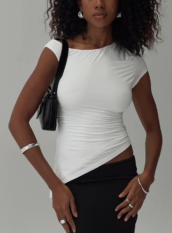 Women's Blouse with HoodEvienne Top White