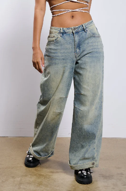 Women's Jodhpurs with Asymmetrical HemALWAYS RIGHT DENIM PANT