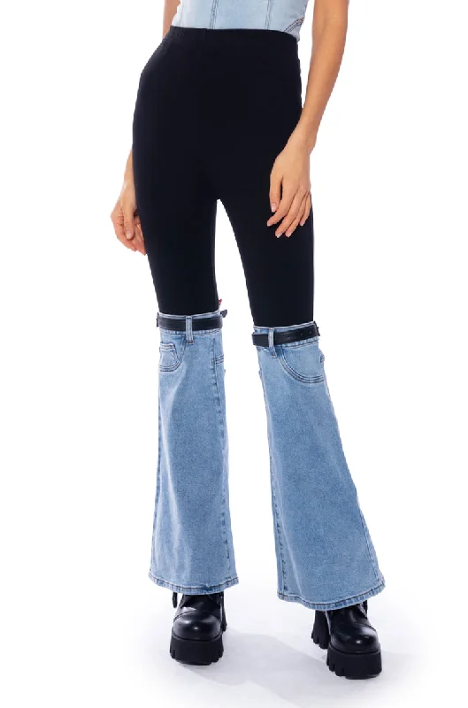 Women's Jodhpurs with Wide CollarBUCKLE UP DENIM BOOT LEGGING