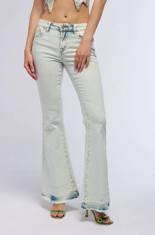 Women's Jodhpurs with Rounded CollarNIGHT SHIFT FLARE DENIM PANT