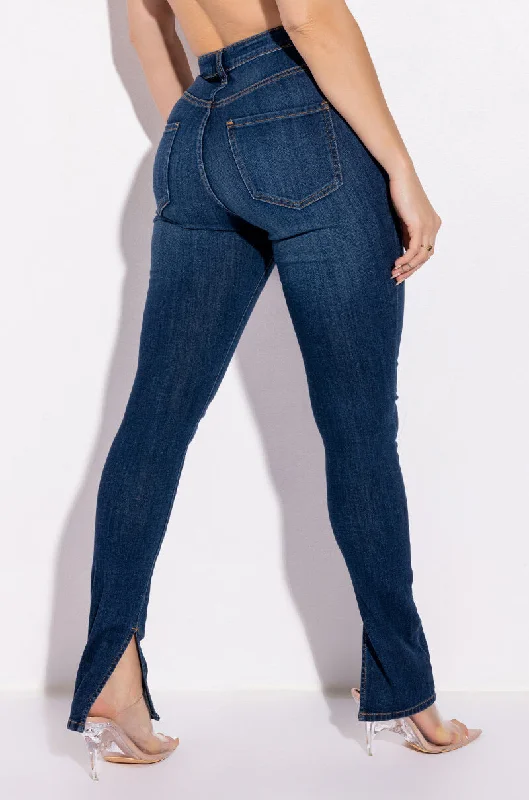 Women's Jodhpurs with ElasticSEXY DENIM HIGH RISE DENIM DARK BLUE DENIM