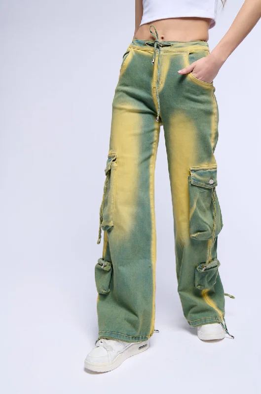 Women's Jodhpurs with Keyhole CollarSUMMER VIBES DENIM JOGGER