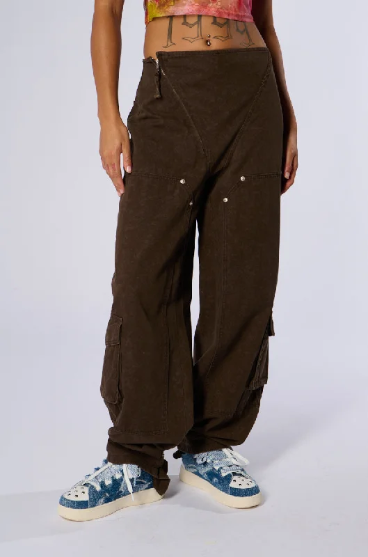 Women's Jodhpurs with Wide LegTHE GIRLS OF SUMMER BROWN DENIM PANT